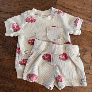 Carter's Cream and Red Kids Matching Set